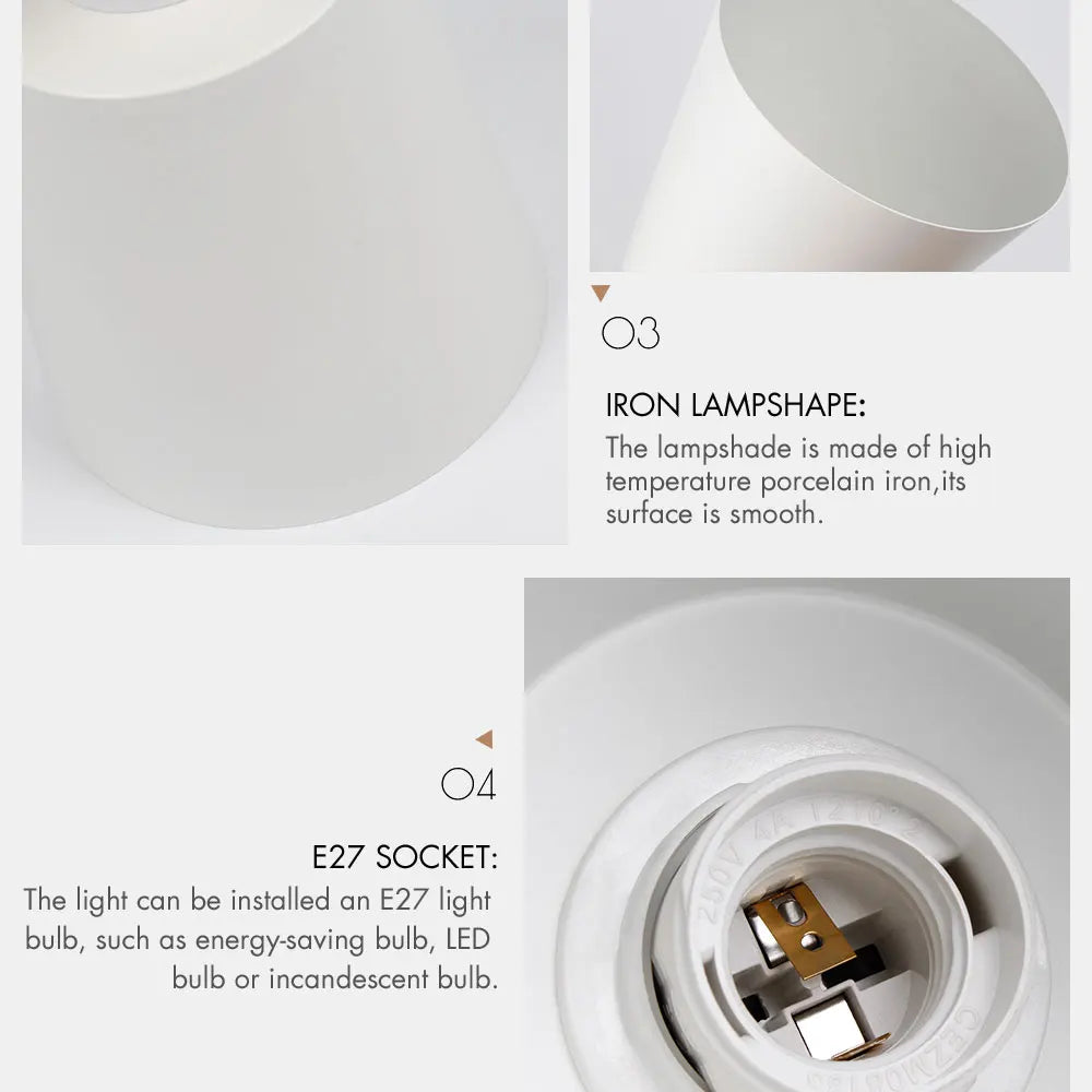 Modern Nordic Bedside Wall Light in 6 Colors with Switch, Vaxreen Brand