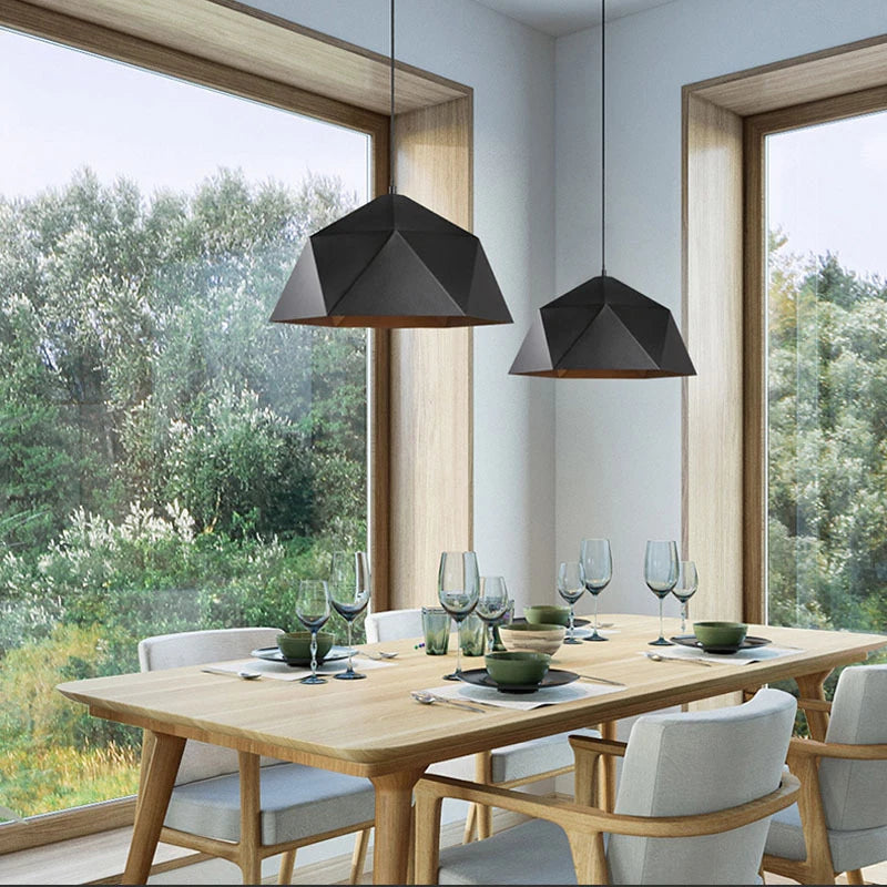 Vaxreen Macaron Iron LED Pendant Lamp for Modern Living Room Bedroom Decor