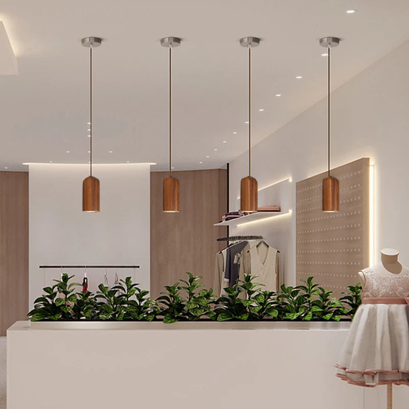 Vaxreen Modern Wood Pendant Lamp for Home, Bar, and Restaurant