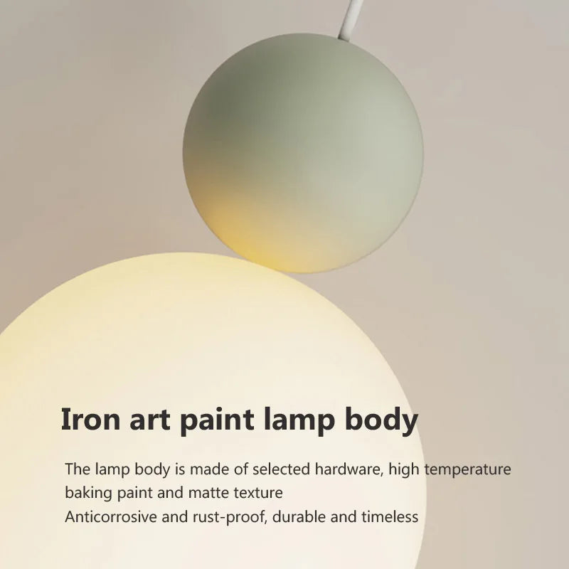 Vaxreen Nordic Cream Pendant Lamp for Home Decor and Dining Room