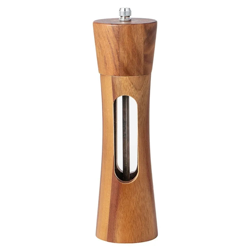 Vaxreen 8" Wooden Salt Pepper Grinder Set with Ceramic Core - Kitchen Essential