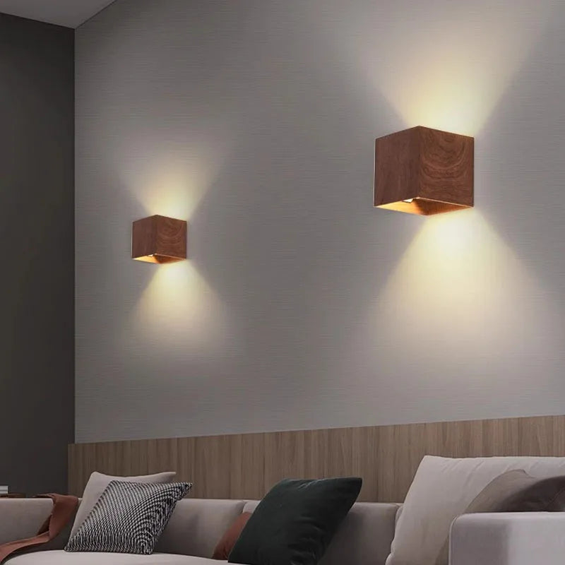 Vaxreen Nordic Woodencolor LED Wall Light for Bedroom and Living Room