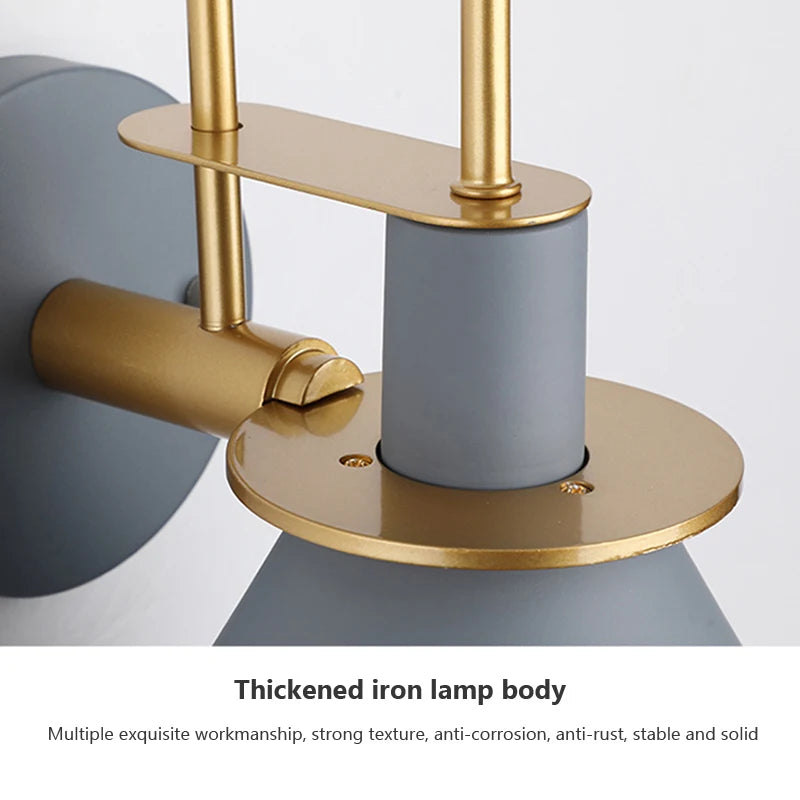 Vaxreen Macaron Horn Wall Lamp: Modern Aesthetic Sconce for Home, Bar, and Restaurant