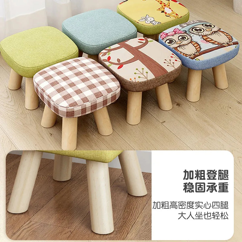 Vaxreen Solid Wood Mushroom Stool - Cute, Creative & Comfortable Sitting Bench
