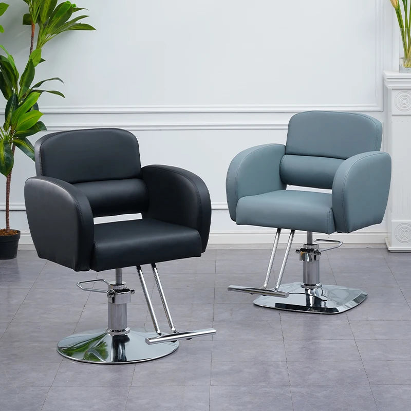 Vaxreen Vintage Barber Chair: Luxury Leather Swivel Professional Hairdressing Equipment
