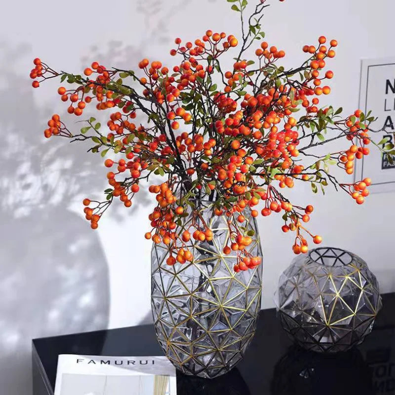 Nordic Glass Vase for Living Room Decor by Vaxreen