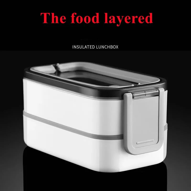 Vaxreen Double Layer Stainless Steel Lunch Box for Kids Office Picnic Fruit Storage