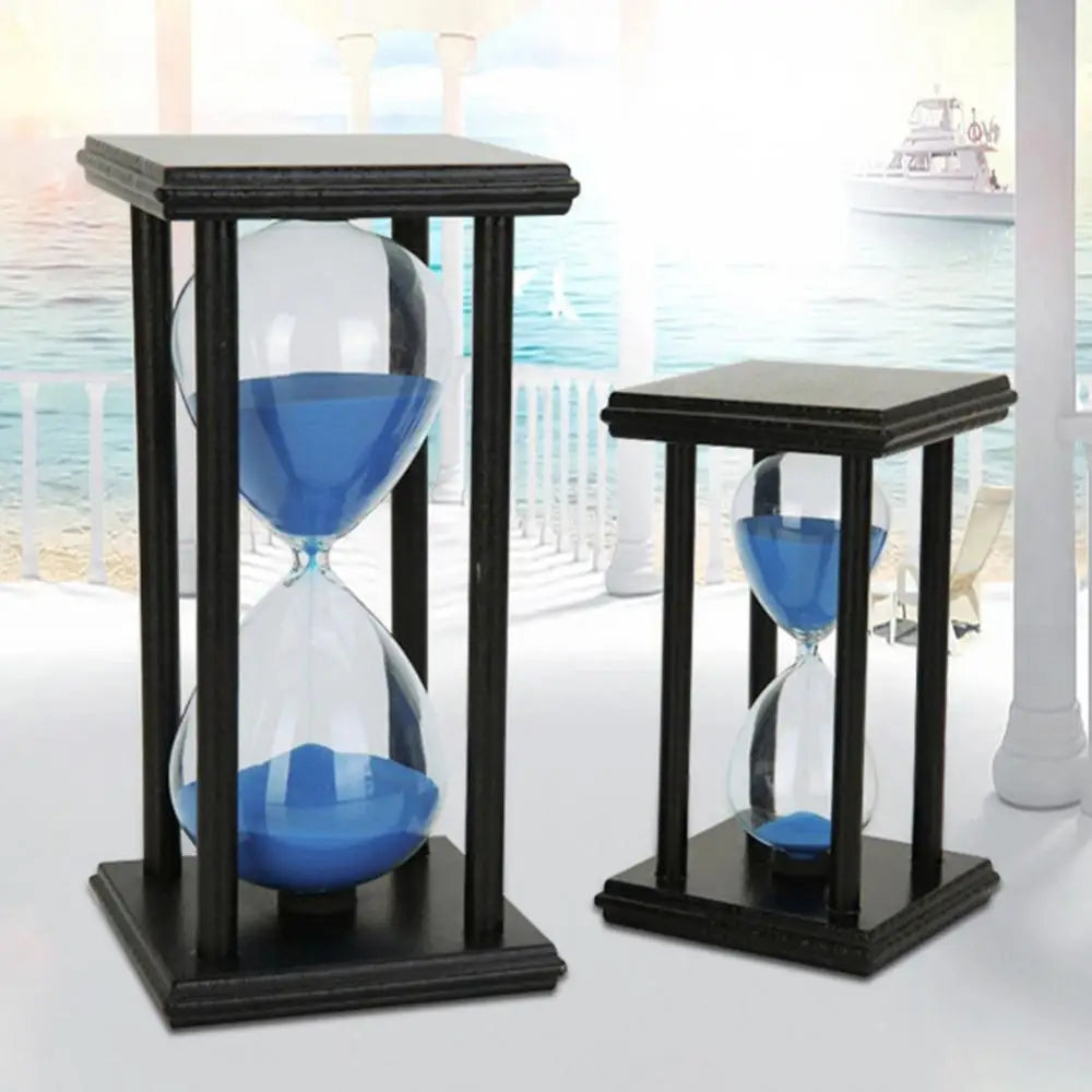 Vaxreen Wooden Hourglass Sand Clock Office Decor Modern Kitchen Timer Ornament