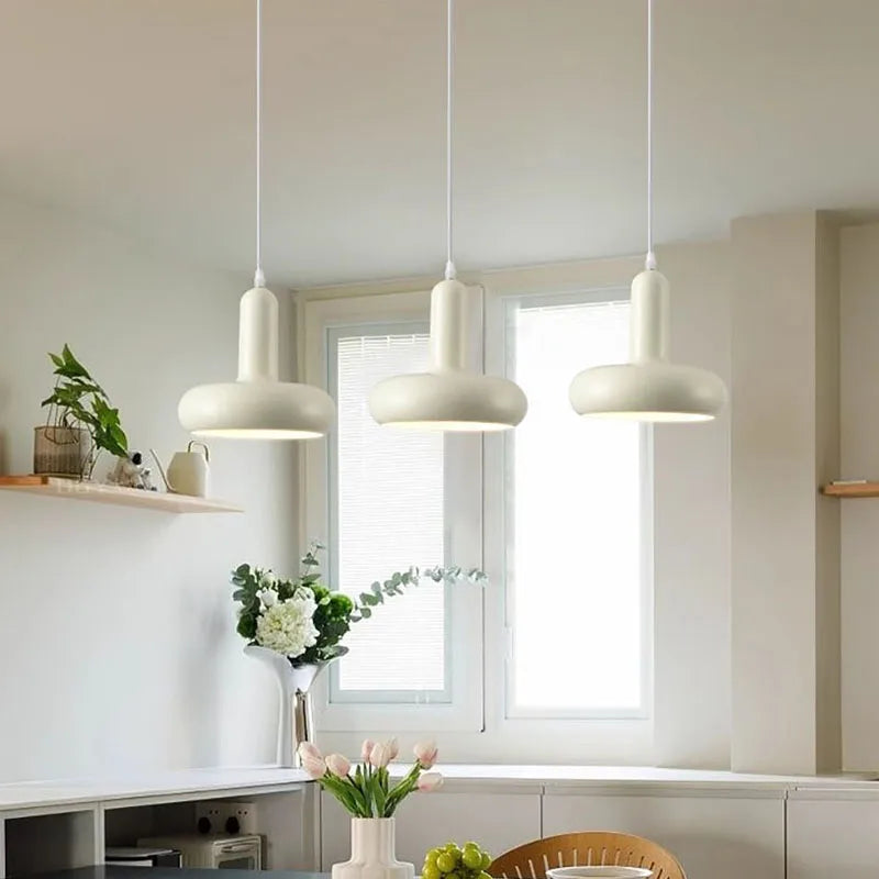 Vaxreen White Pendant Lights Nordic Minimalist Dining Bar Table Lamp