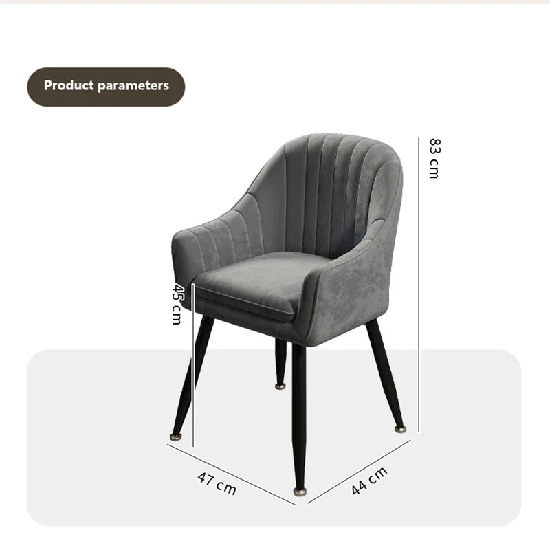 Vaxreen Nordic Velvet Relaxing Armchair for Modern Living Room