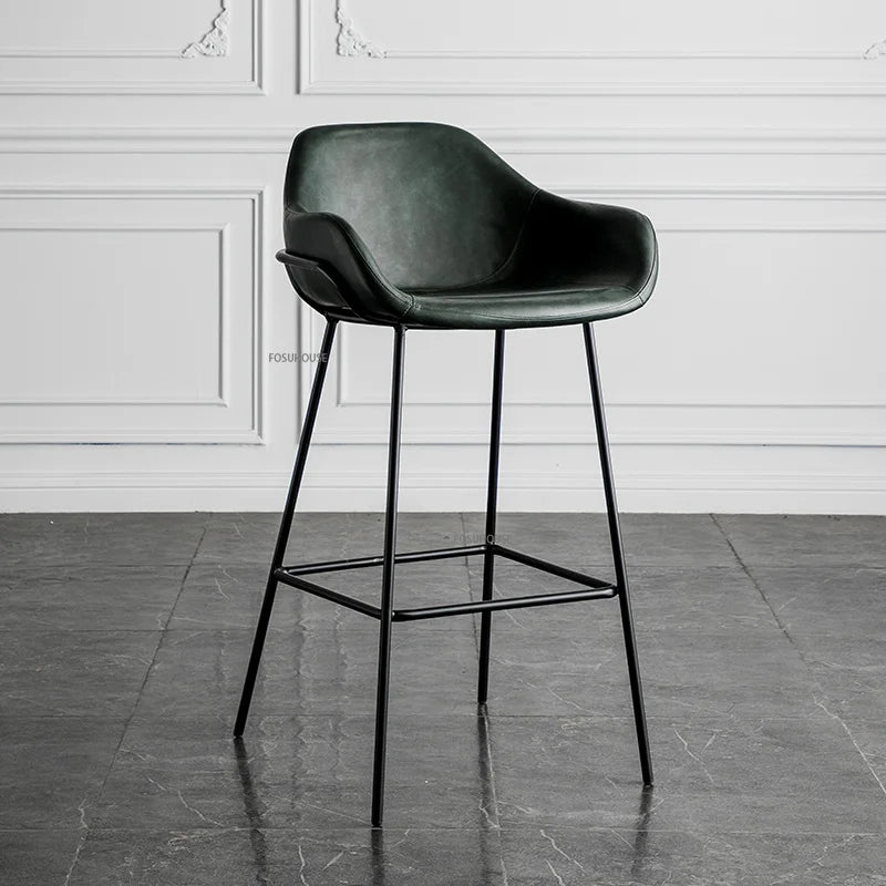 Vaxreen Nordic High Bar Stools Metal Luxury Accent Modern Designer Furnitures