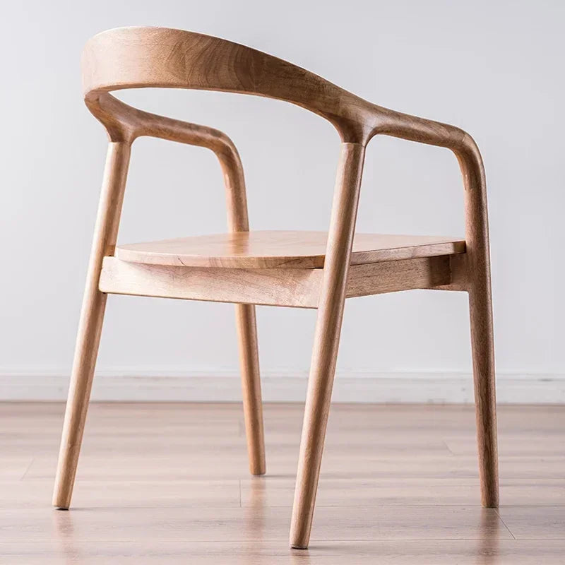 Vaxreen Nordic Wooden Armchair Modern Garden Living Room Furniture