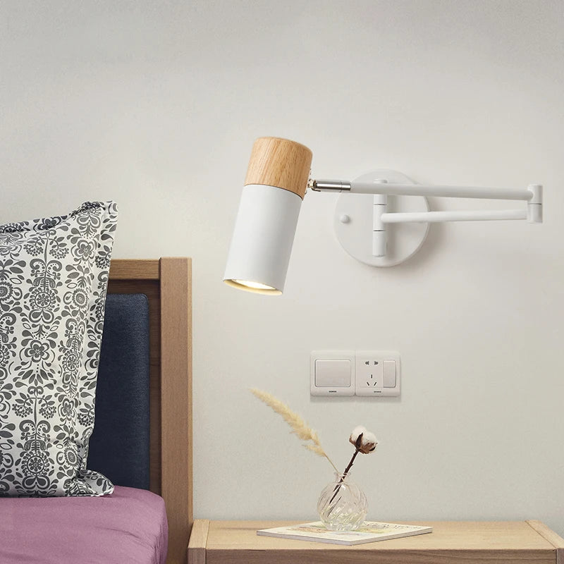 Vaxreen Nordic LED Telescopic Wall Sconce - Modern Reading Light Fixture