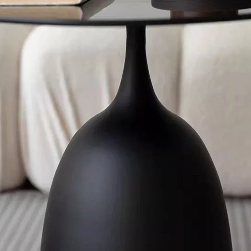 Vaxreen Luxury Black Corner Desk Coffee Table Neat Hallway Dressing Bedside Furniture
