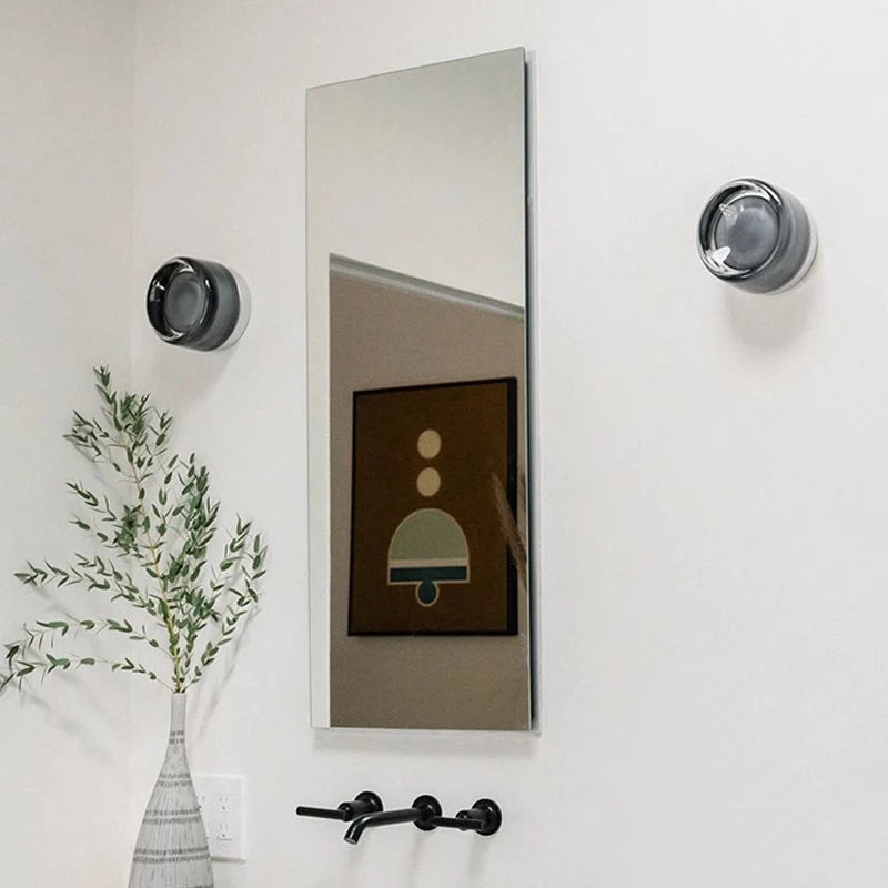Vaxreen Nordic LED Wall Lamp Smoke Grey Small Sconces for Living Room and Hotel Aisle