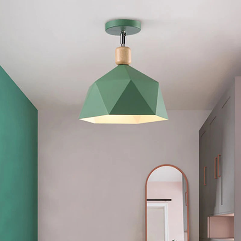 Vaxreen Nordic LED Wooden Ceiling Lamp for Modern Indoor Decor Lighting