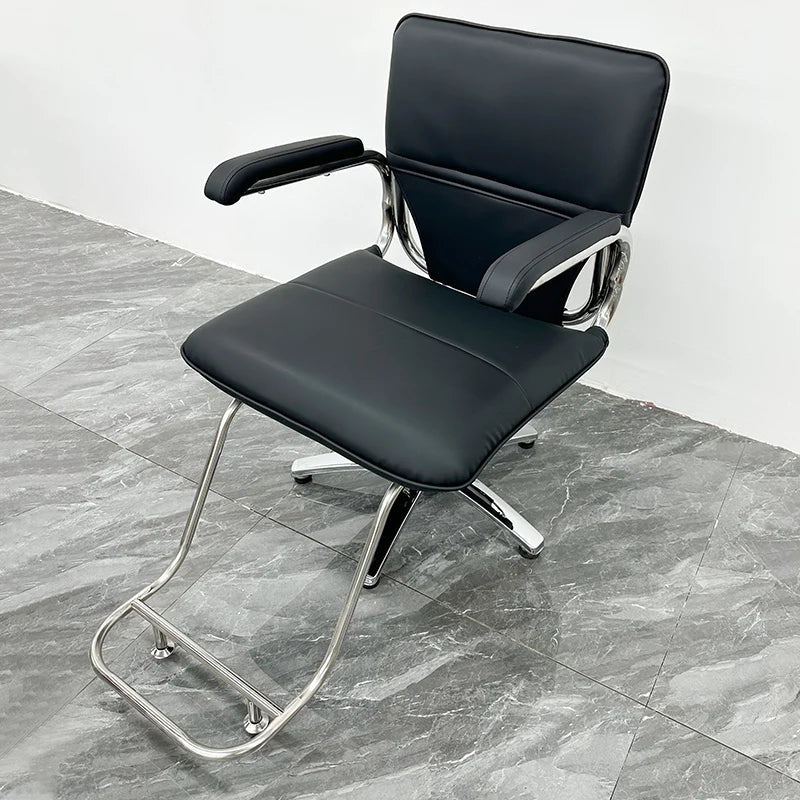 Vaxreen Vintage Rotating Barber Chair with Backrest for Salon Professionals
