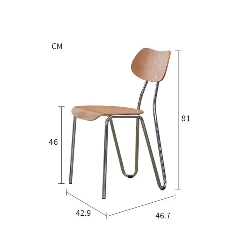 Vaxreen Modern Metal Chairs Ergonomic Design Home Furniture for Living Room, Sedie Cucina
