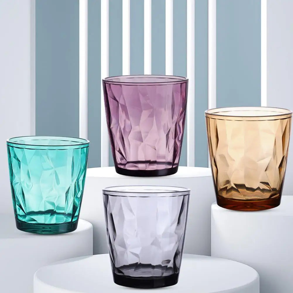 Vaxreen 210ml Transparent Juice Glasses for Bar Parties & Easy Cleaning