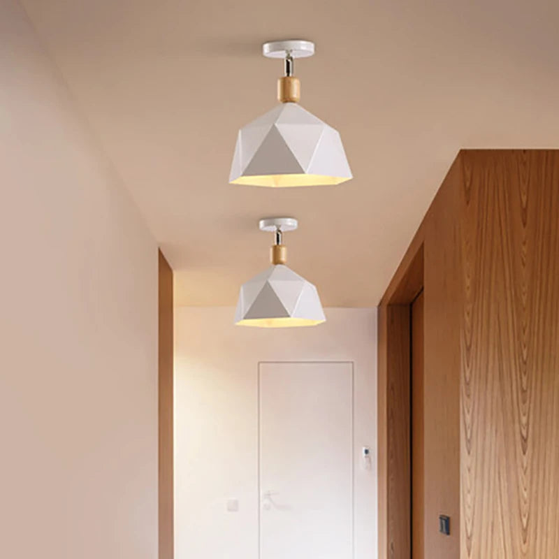 Vaxreen Nordic LED Wooden Ceiling Lamp for Modern Indoor Decor Lighting
