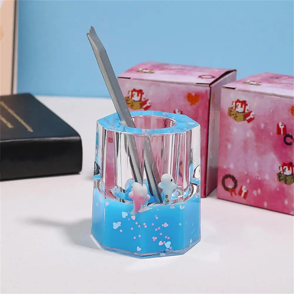 Vaxreen Octagon Pen Holder: Durable & Multifunctional Desk Organizer and Decompression Toy