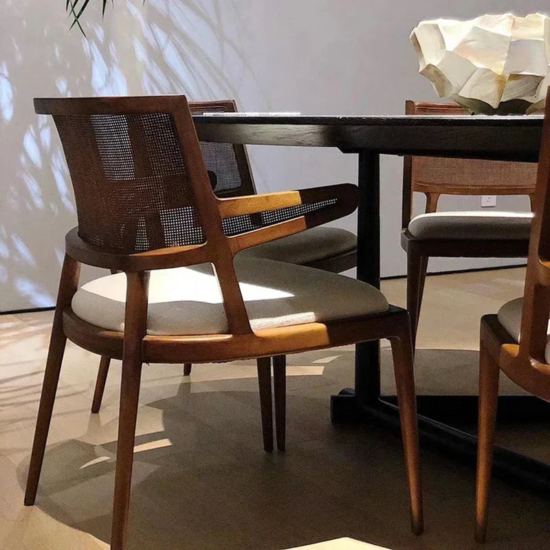 Vaxreen Nordic Wooden Luxury Living Room Chairs Home Furniture
