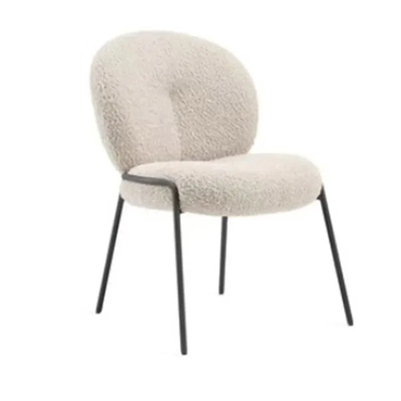 Vaxreen Modern White Velvet Dining Room Chairs Nordic Home Furniture