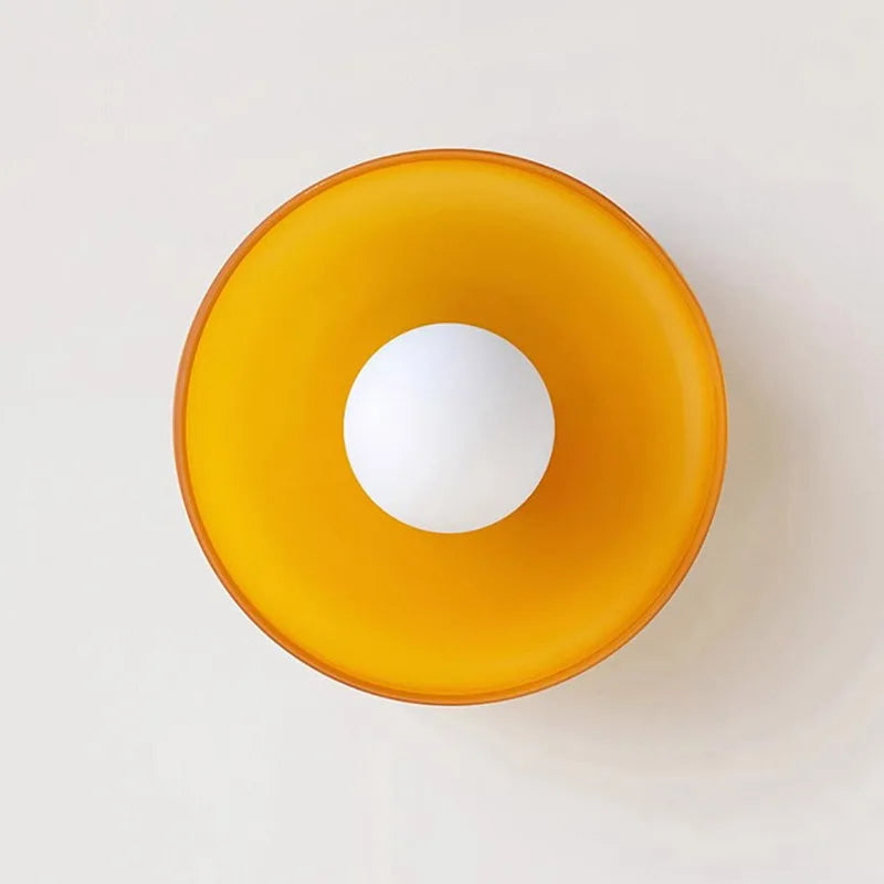 Vaxreen Nordic Glass Ceiling Light Single Head Wall Lamp - G9 for Home Decor