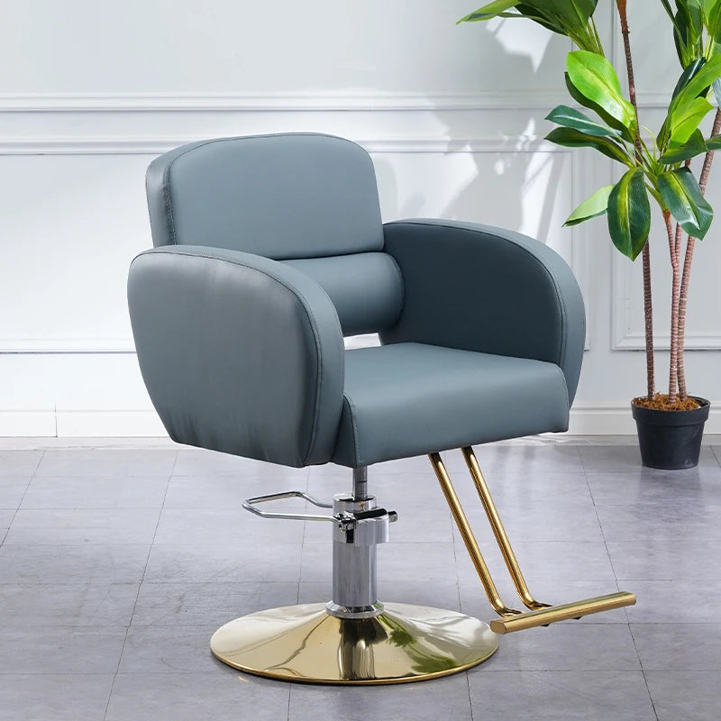 Vaxreen Vintage Barber Chair: Luxury Leather Swivel Professional Hairdressing Equipment