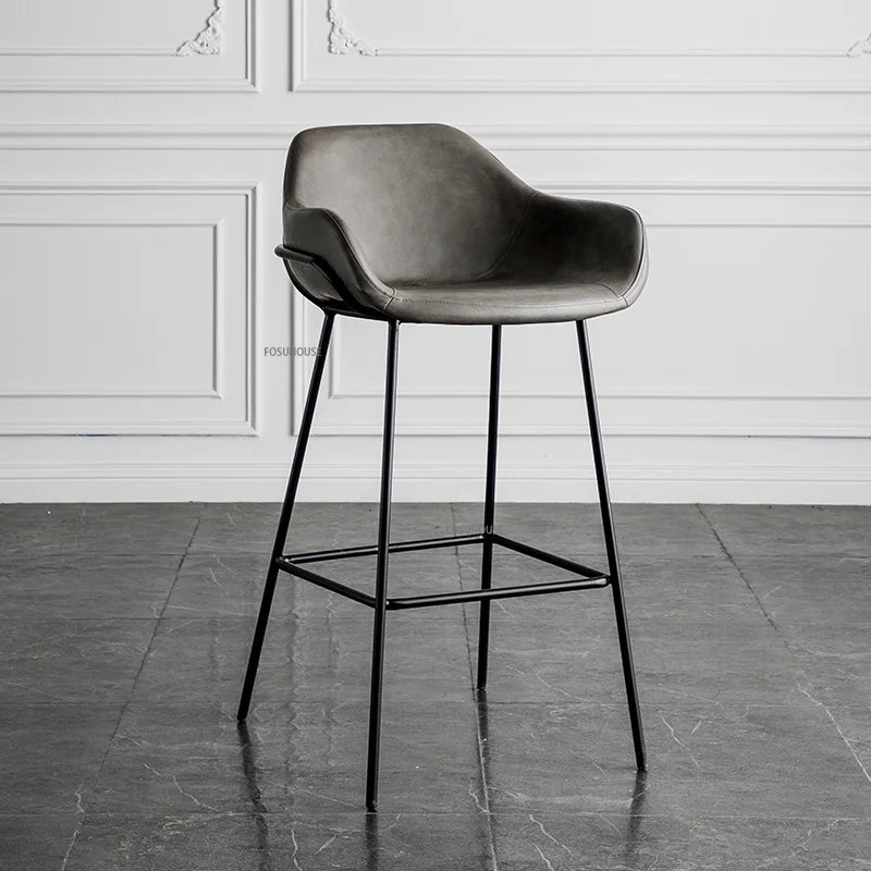 Vaxreen Nordic High Bar Stools Metal Luxury Accent Modern Designer Furnitures