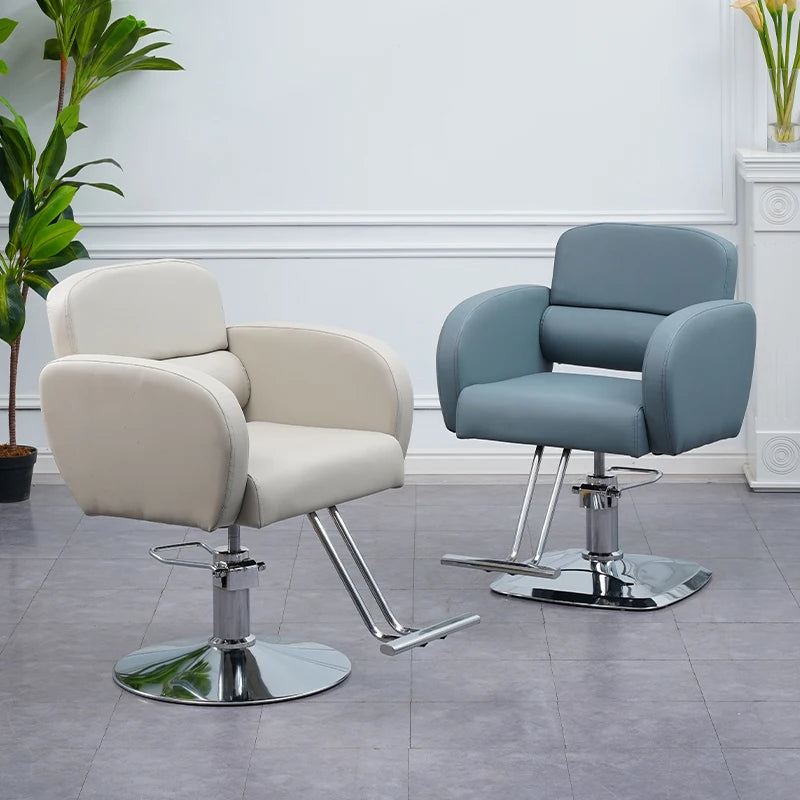 Vaxreen Vintage Barber Chair: Luxury Leather Swivel Professional Hairdressing Equipment