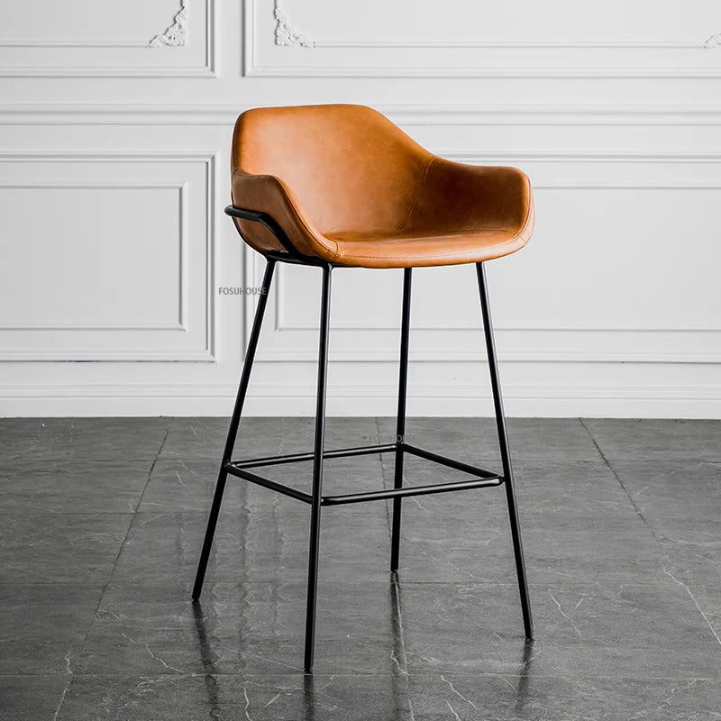 Vaxreen Nordic High Bar Stools Metal Luxury Accent Modern Designer Furnitures