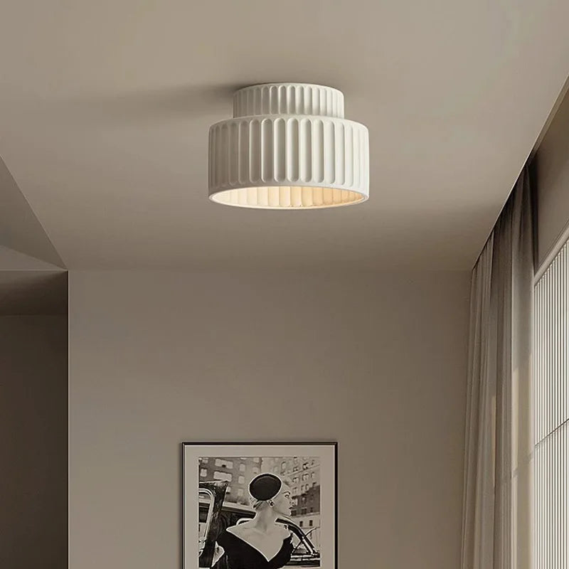 Vaxreen Creamy Wind LED Ceiling Light for Bedroom Home Decor