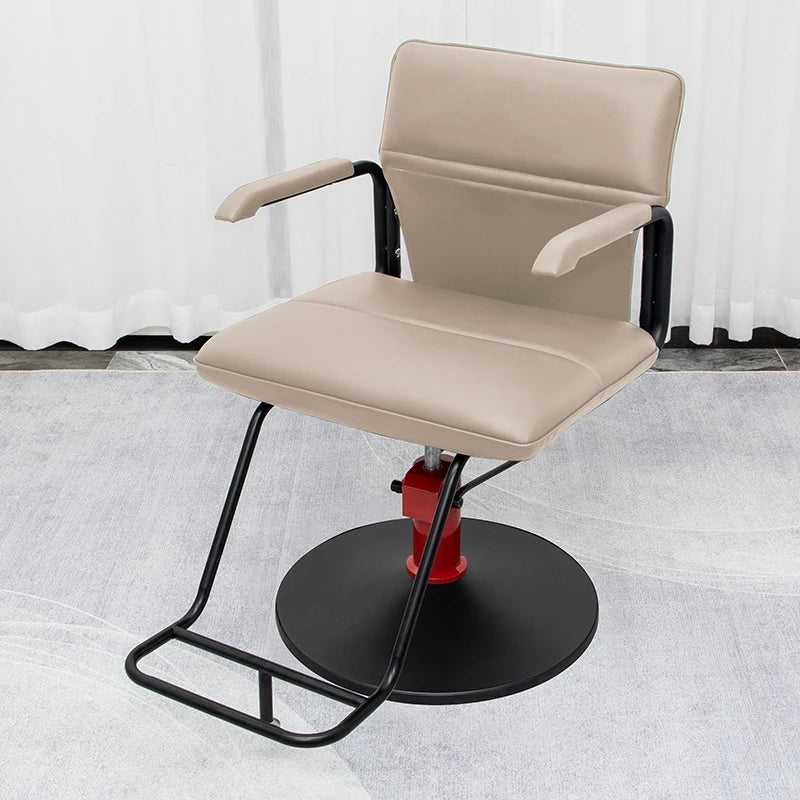 Vaxreen Vintage Rotating Barber Chair with Backrest for Salon Professionals