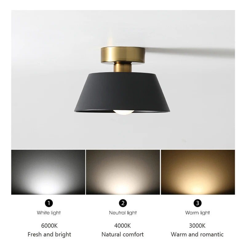 Vaxreen LED Ceiling Light Modern Nordic Style for Aisle Balcony Kitchen Home Fixtures