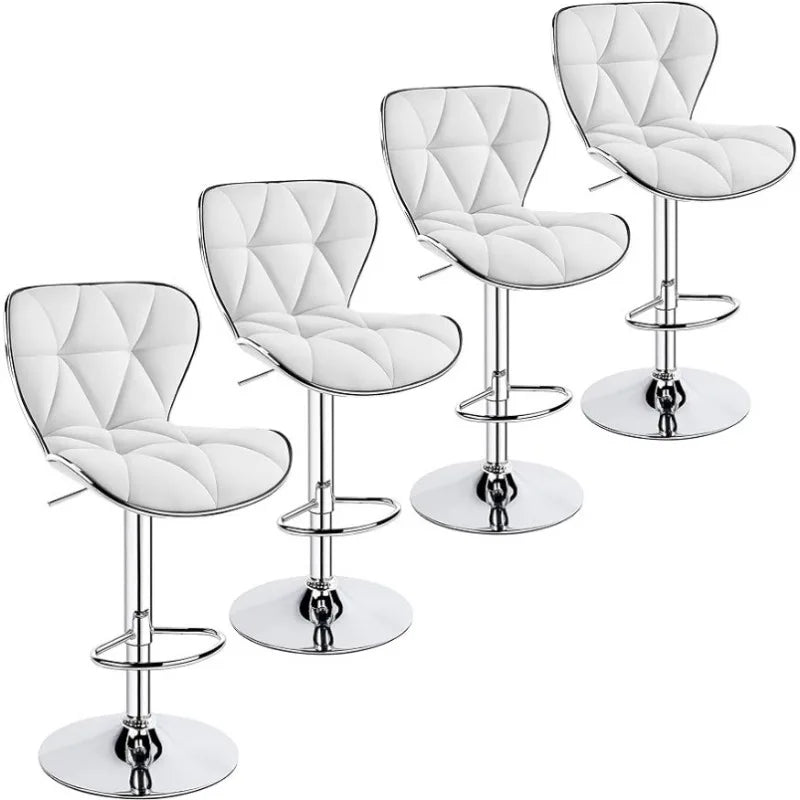 Vaxreen Shell Back Bar Stools Set of 4