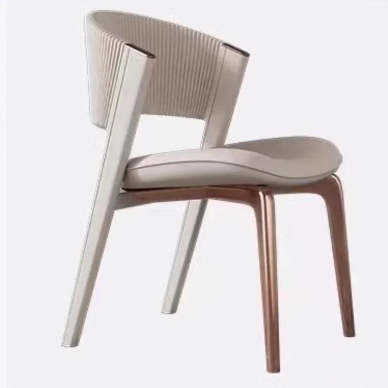 Vaxreen Minimalist Metal Dining Chairs for Home, Party, or Gaming in Italian Style