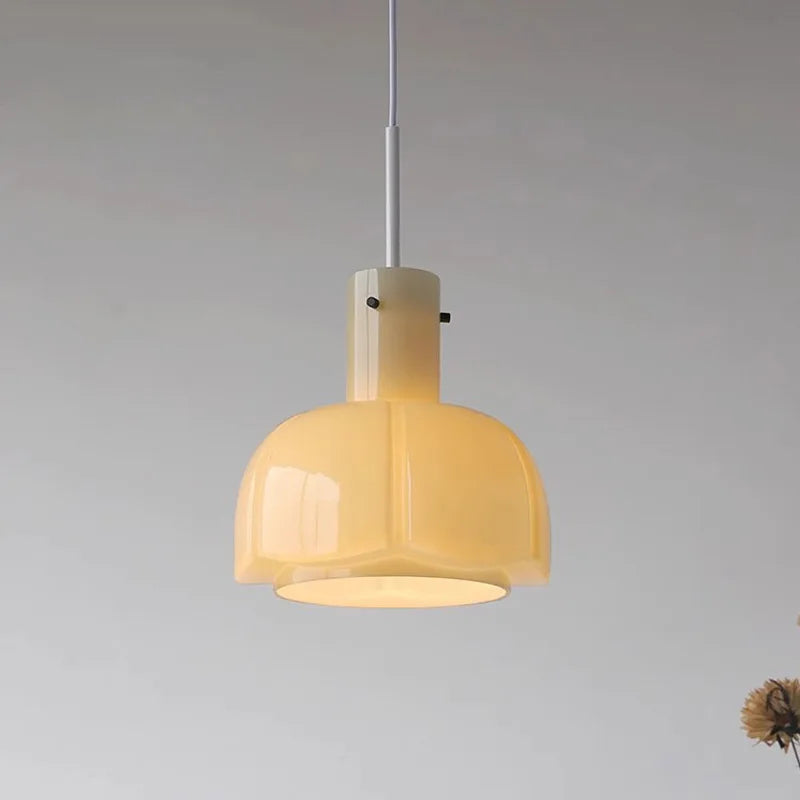 Vaxreen Nordic Glass Pendant Light Medieval Bud Lamp for Restaurant, Cafe, Bar