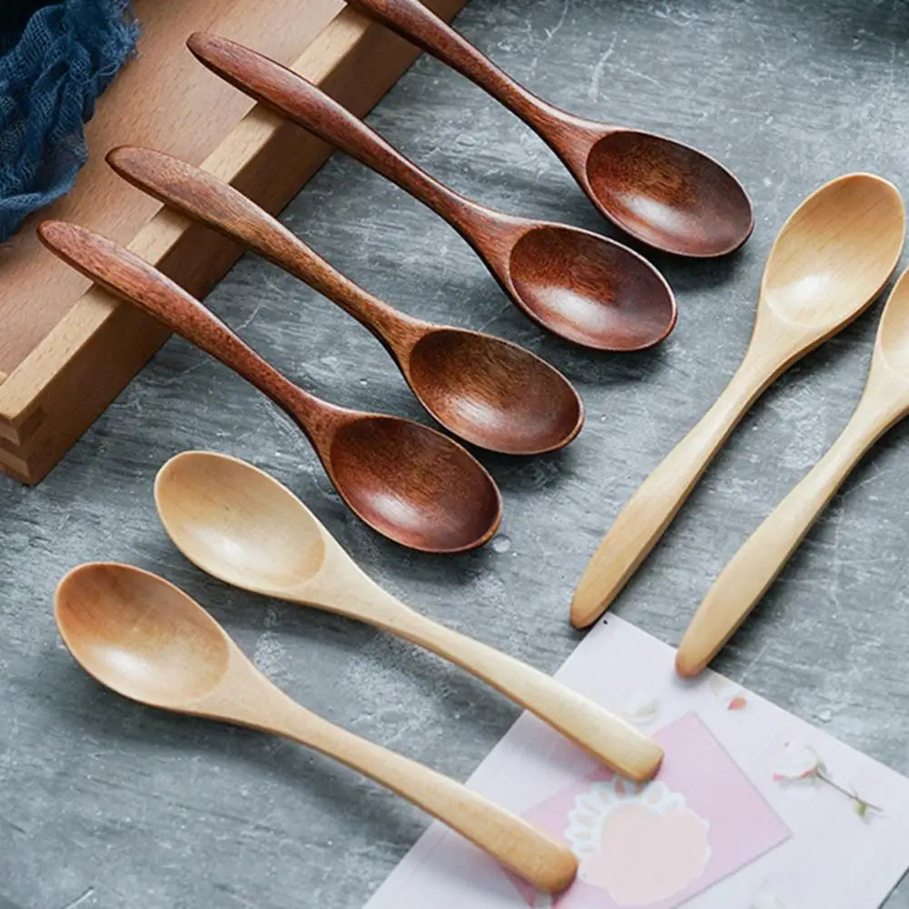 Vaxreen Wood Handmade Stirring Spoon for Home Cooking