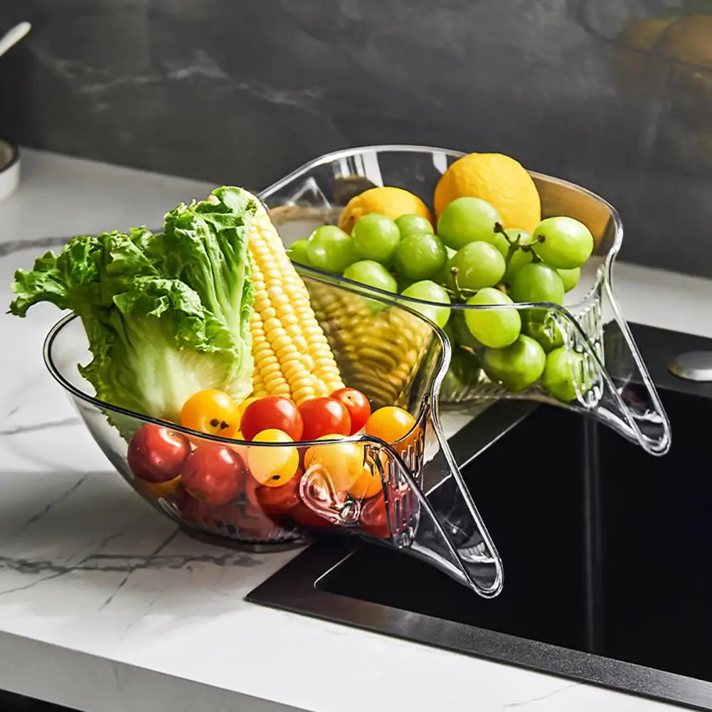 Vaxreen Large Capacity Drain Basket for Home Kitchen Fruit Vegetable Washing