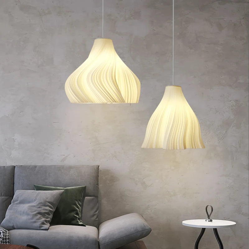 Vaxreen Nordic Pendant Lights with 3D Printing and 3 Colors Bulb