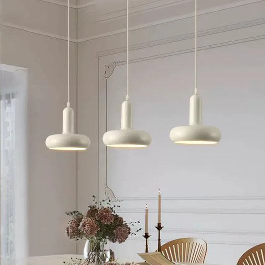 Vaxreen White Pendant Lights Nordic Minimalist Dining Bar Table Lamp