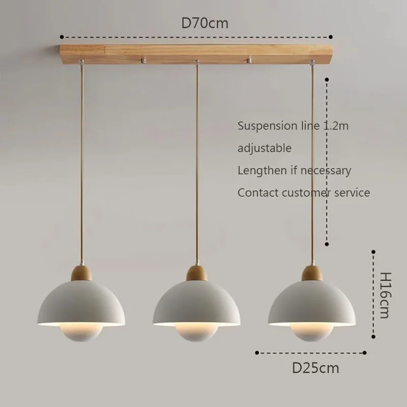 Vaxreen Nordic Wood Pendant Lamps for Home Decor