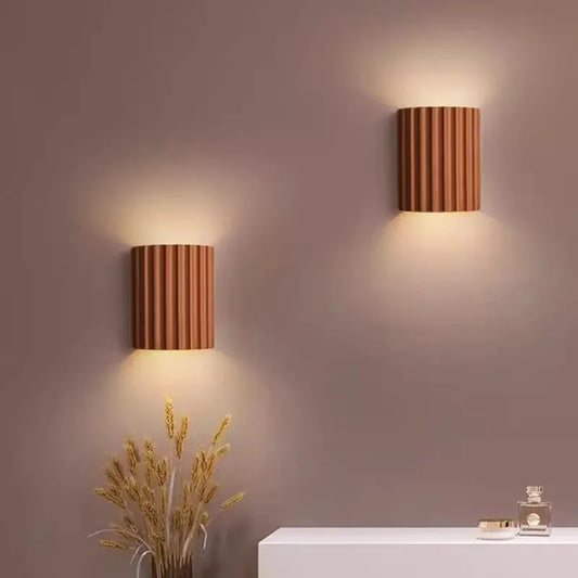 Vaxreen Nordic LED Wall Lamp Macaron Resin Sconces for Home Illumination