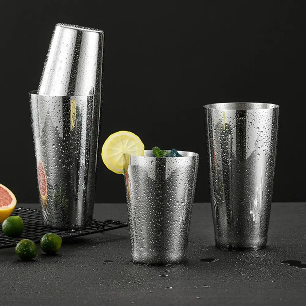 Vaxreen Stainless Steel Cocktail Shaker: Two-piece Leak-Proof Drink Mixer