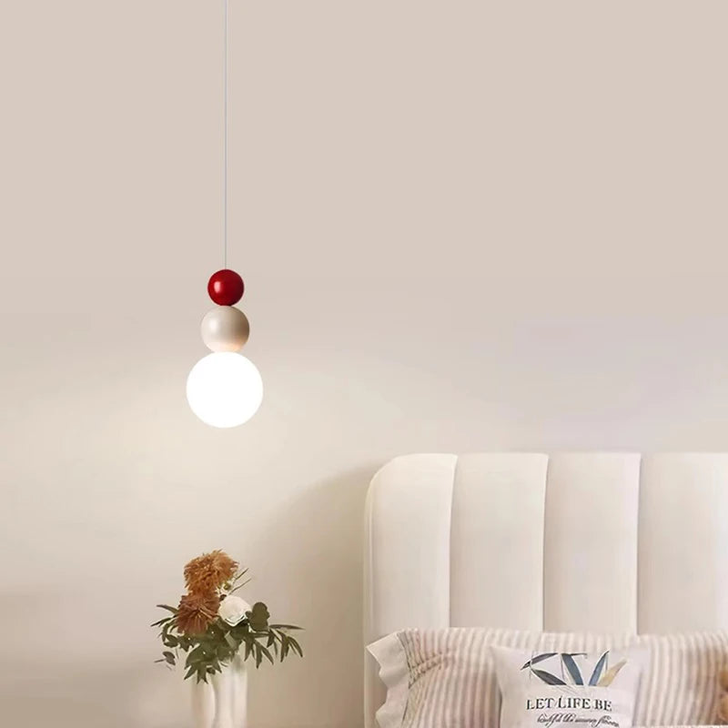 Vaxreen Macaroon Nordic LED Pendant Light for Bedroom Living Room Minimalist Decor