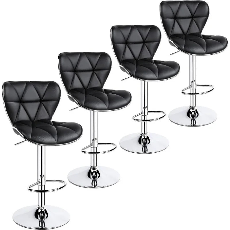 Vaxreen Shell Back Bar Stools Set of 4