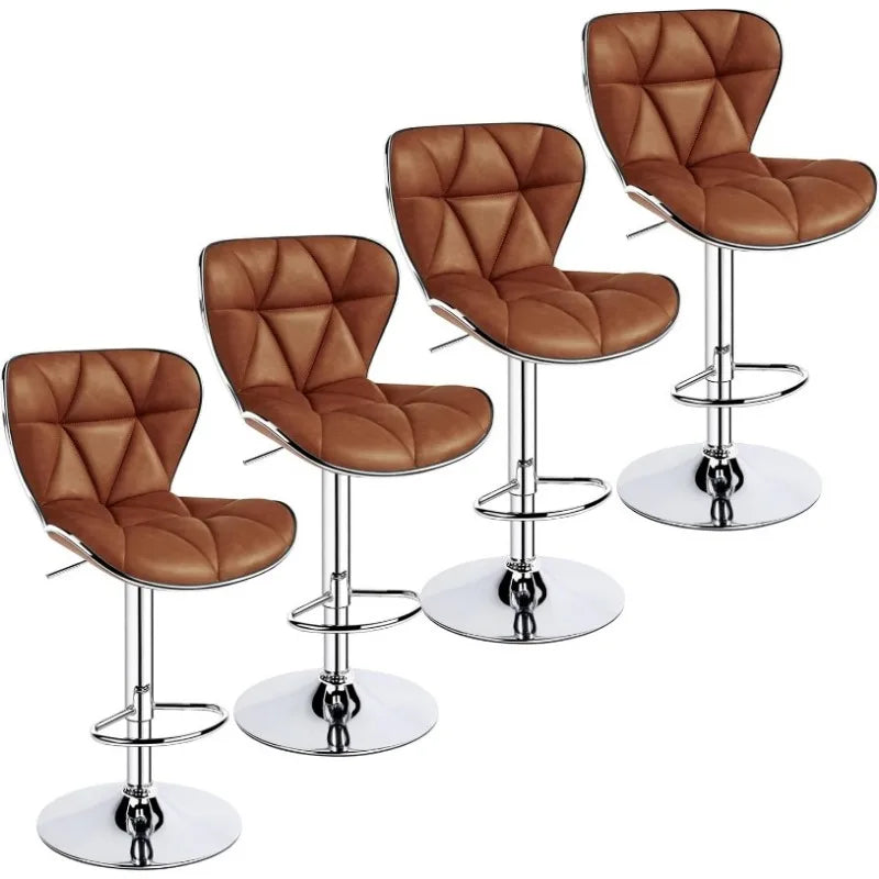 Vaxreen Shell Back Bar Stools Set of 4