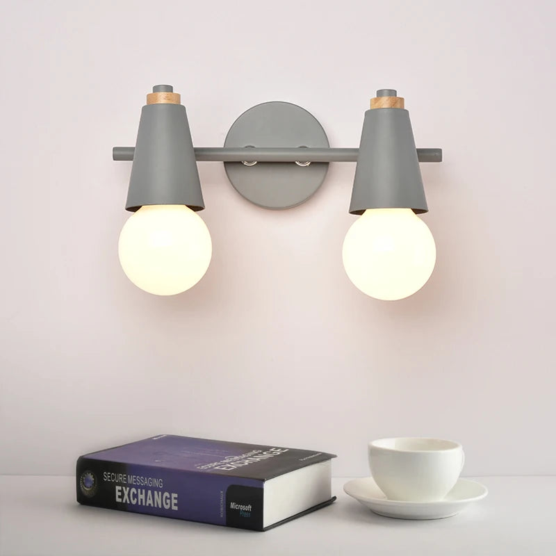 Vaxreen Nordic LED Macaron Mirror Headlight: Modern Multicolor Simple Wall Lamp for Corridor