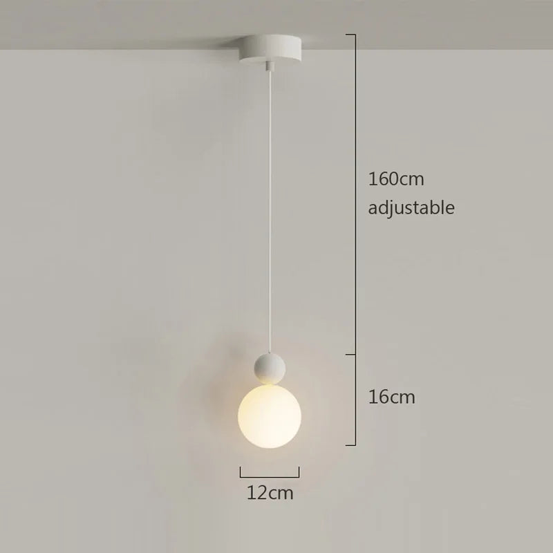 Vaxreen Nordic Cream Pendant Lamp for Home Decor and Dining Room